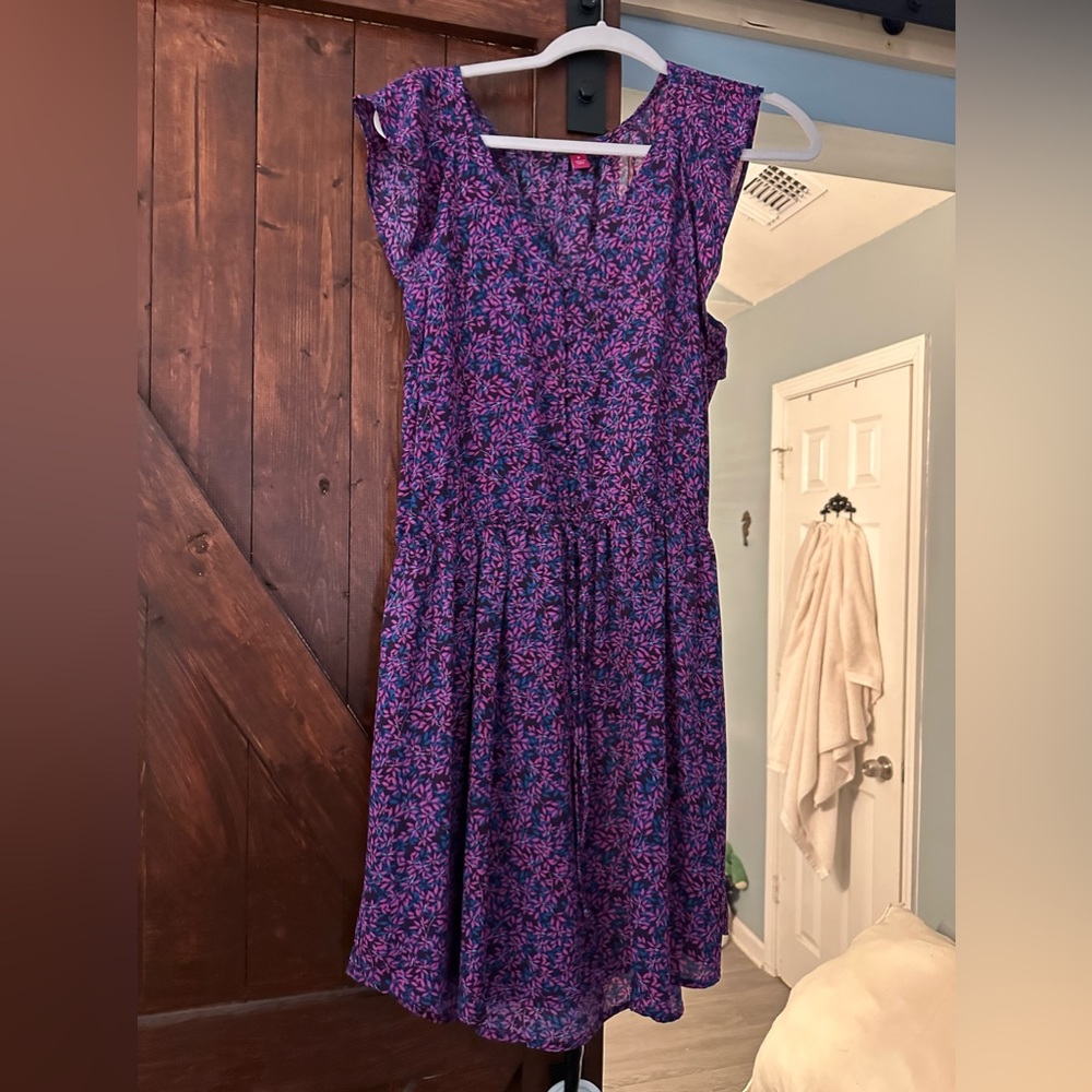 Vince Camuto purple and blue dress